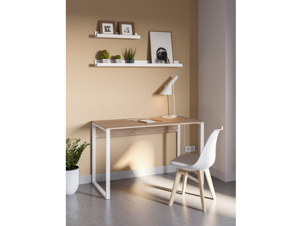 bureau en bois "inna" 100 x 60 x 75 cm - Chêne saphir