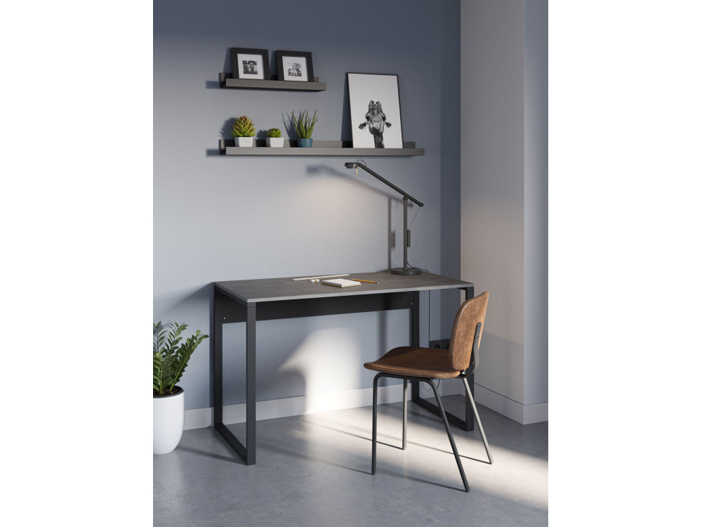 bureau en bois "inna" 100 x 60 x 75 cm - Gris rétro