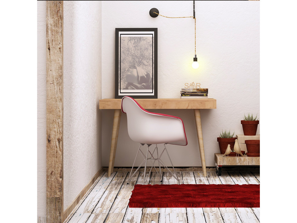 Bureau en bois "Valencia" - 100 x 60 x 74 cm - Marron