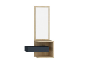 Meuble d'entrée en bois "Stella" - 49 x 31 x 90 cm - ChêneAnthracite