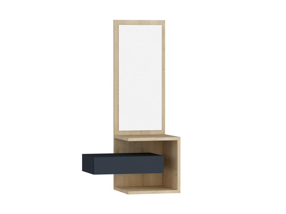 Meuble d'entrée en bois "Stella" - 49 x 31 x 90 cm - ChêneAnthracite
