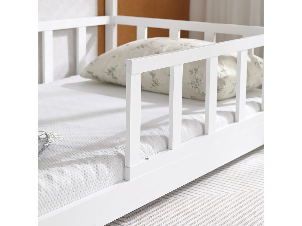 Lit cabane pour enfant "Mila" - 90 x 190 cm - Blanc