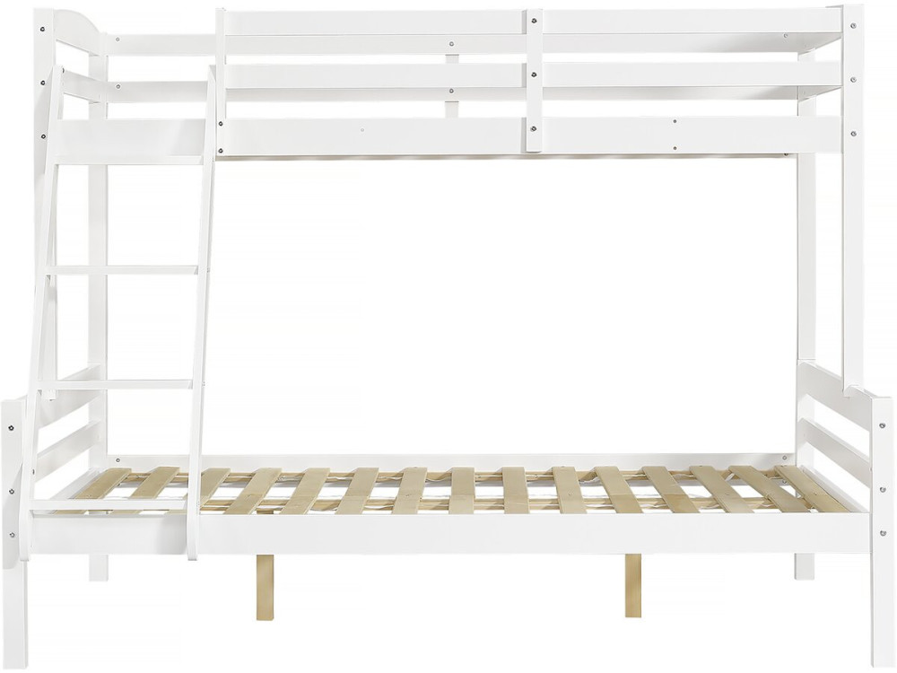 Lit Superposé en bois enfant  "Léa" - Blanc