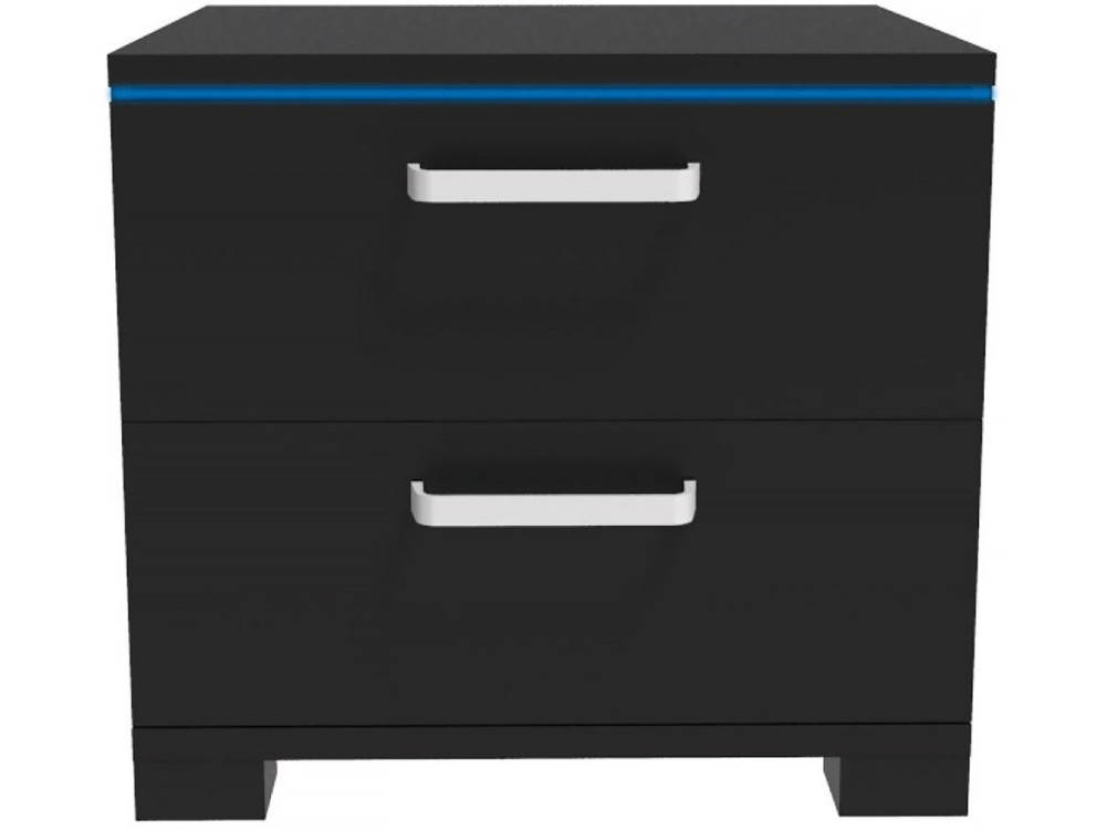 Chevet LED "Karina" - 41 x 38 x 41.5 cm - Noir