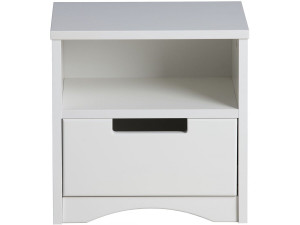 Table de chevet pour enfants "Classic" -40,5 x 39,5 x 30,5 cm- Blanc