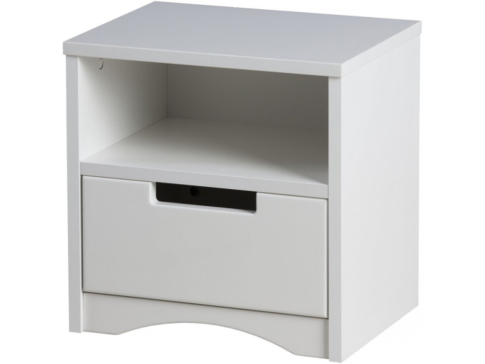 Table de chevet pour enfants "Classic" -40,5 x 39,5 x 30,5 cm- Blanc