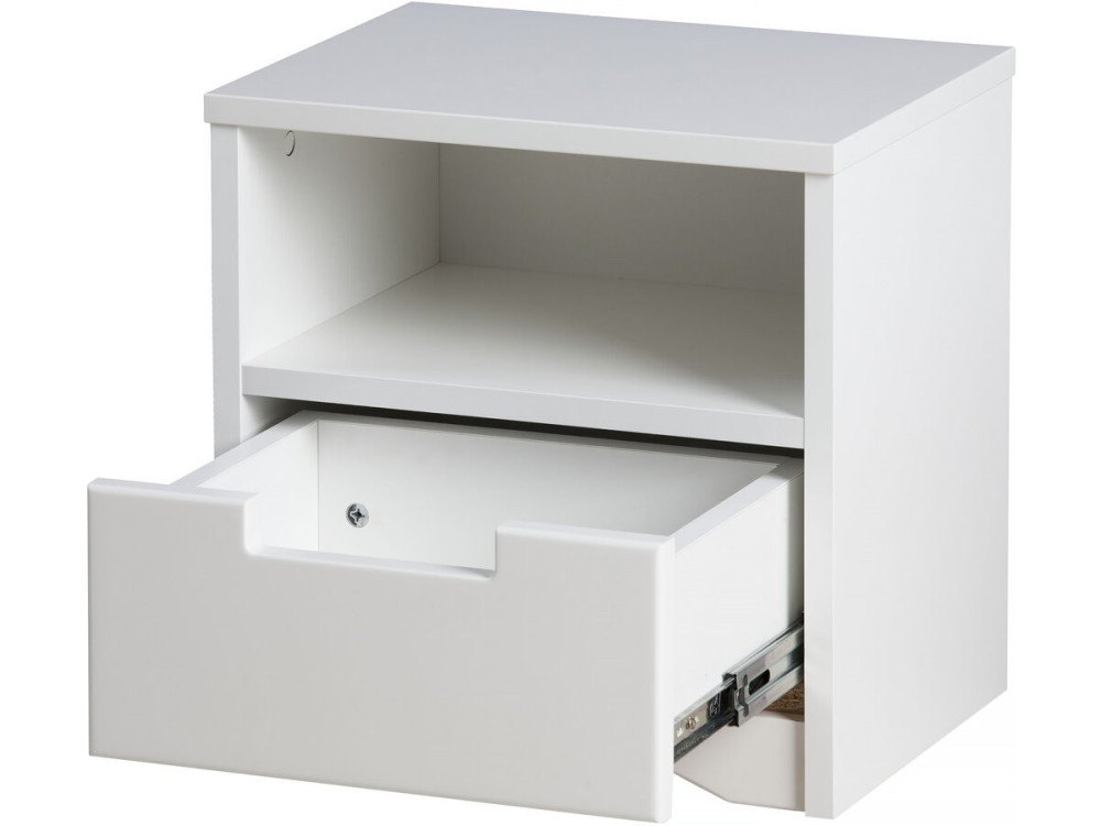 Table de chevet pour enfants "Classic" -40,5 x 39,5 x 30,5 cm- Blanc