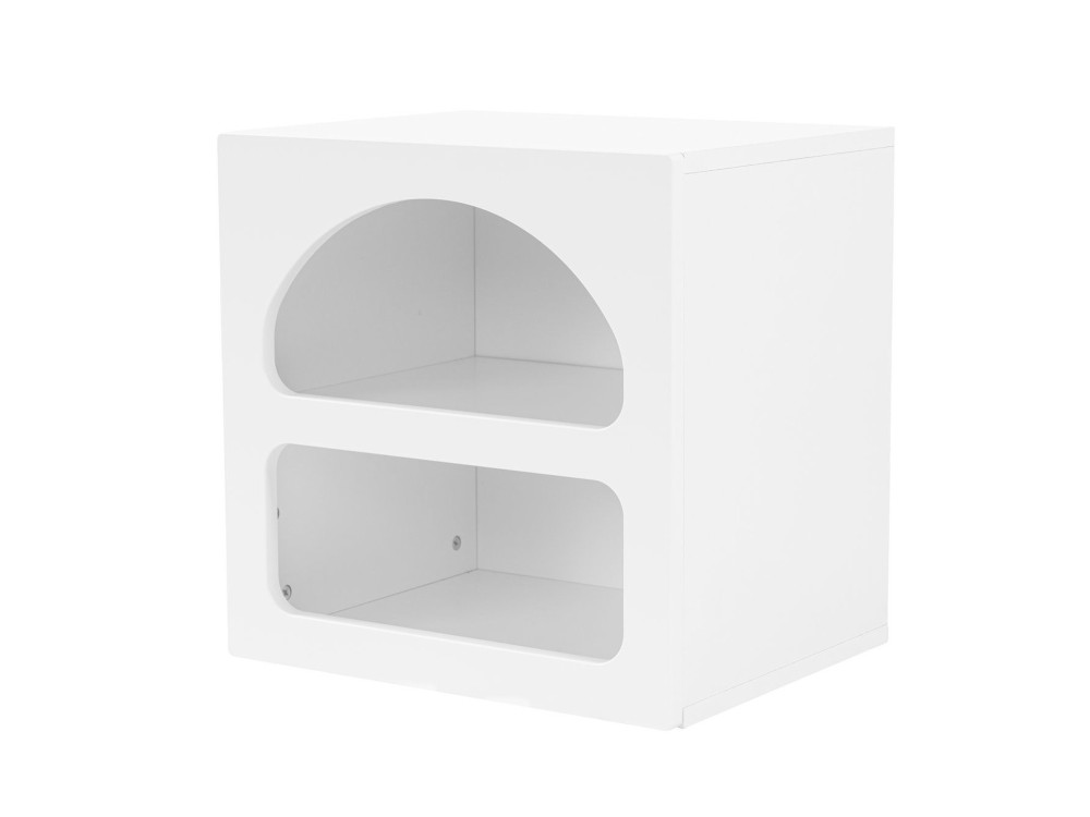 Table de chevet en bois "Lorin" 50 x 40 x 50 cm - Blanc