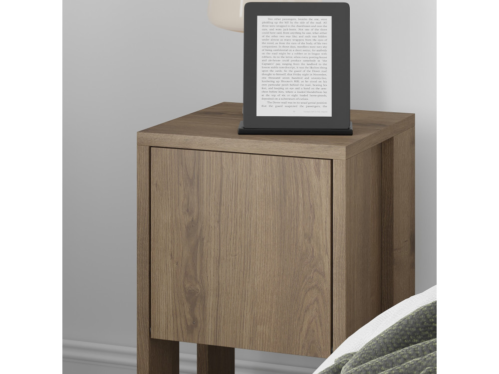 Table de chevet en bois "Ema" 30 x 30 x 55 cm - Hitit