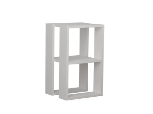 Table de chevet en bois "Lonie" 30 x 30 x 55 cm - Blanc