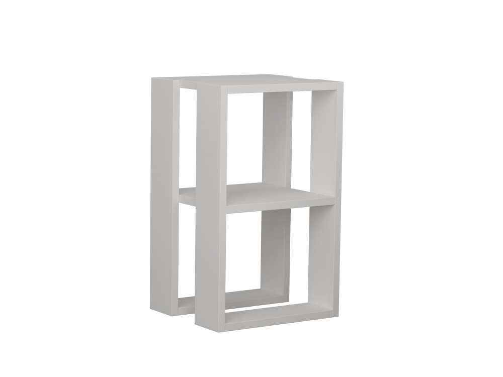 Table de chevet en bois "Lonie" 30 x 30 x 55 cm - Blanc