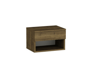 Table de chevet en bois "Ribes" - 45 x 32 x 29 cm - Marron