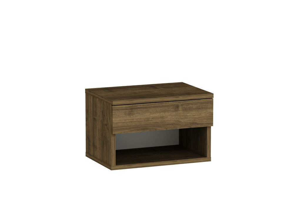 Table de chevet en bois "Ribes" - 45 x 32 x 29 cm - Marron
