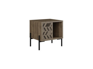 Table de chevet en bois "Dionysos" - 45 x 40 x 47 cm - Marron