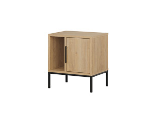 Table de chevet en bois "Glynn" - 45 x 35 x 50 cm - Marron