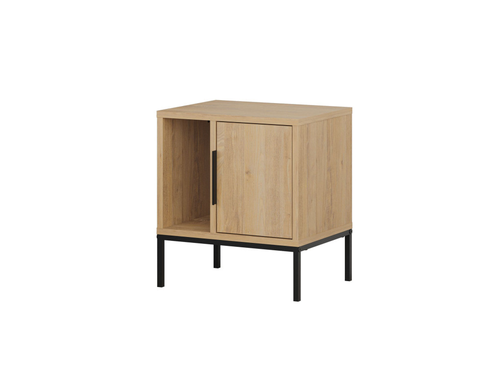 Table de chevet en bois "Glynn" - 45 x 35 x 50 cm - Marron