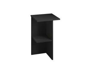 Table de chevet en bois "Leray" - 36 x 36 x 60 cm - Gris anthracite