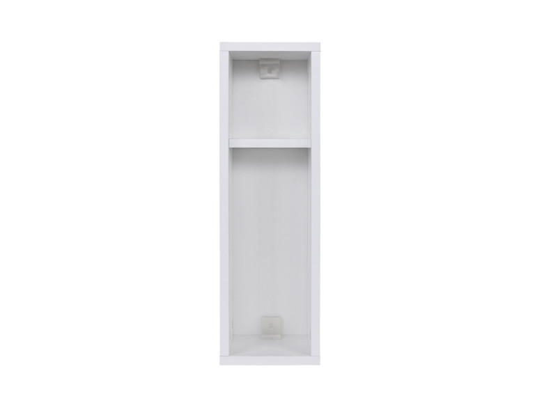 Table de chevet en bois "Turra" - 20 x 15 x 65 cm - Blanc