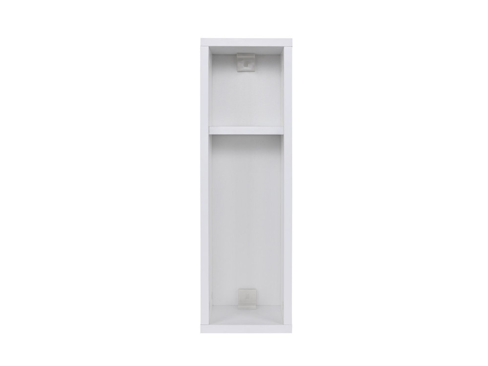Table de chevet en bois "Turra" - 20 x 15 x 65 cm - Blanc