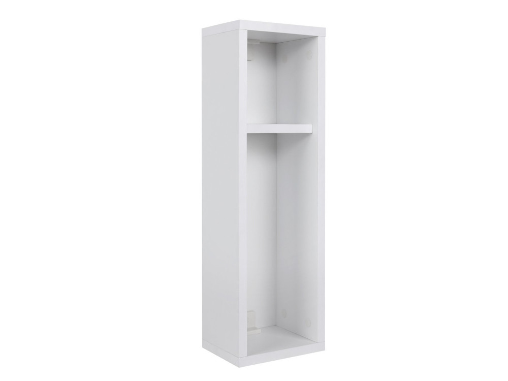 Table de chevet en bois "Turra" - 20 x 15 x 65 cm - Blanc