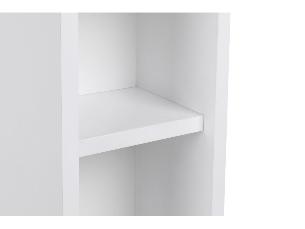 Table de chevet en bois "Turra" - 20 x 15 x 65 cm - Blanc
