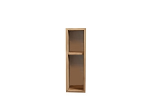 Table de chevet en bois "Turra" - 20 x 15 x 65 cm - Marron