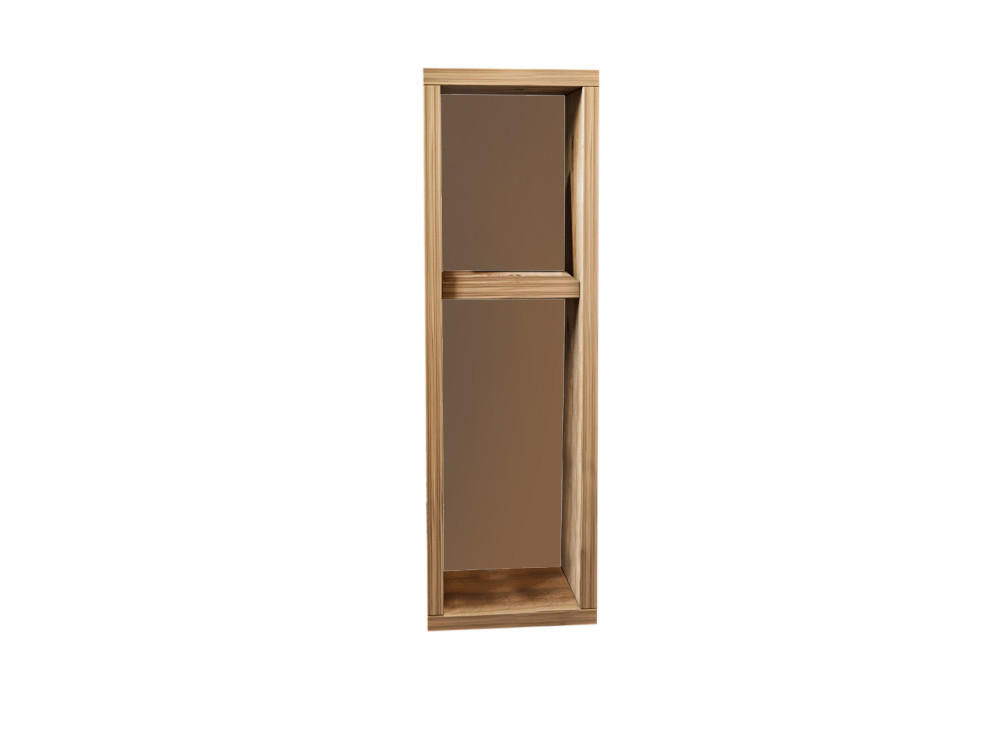 Table de chevet en bois "Turra" - 20 x 15 x 65 cm - Marron