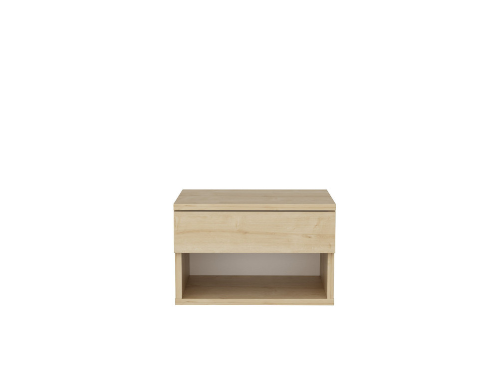 Table de chevet en bois "Jamot" - 45 x 29 x 32 cm - Beige