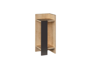 Table de chevet en bois "Elos Right" - 25 x 27 x 60 cm - Beige