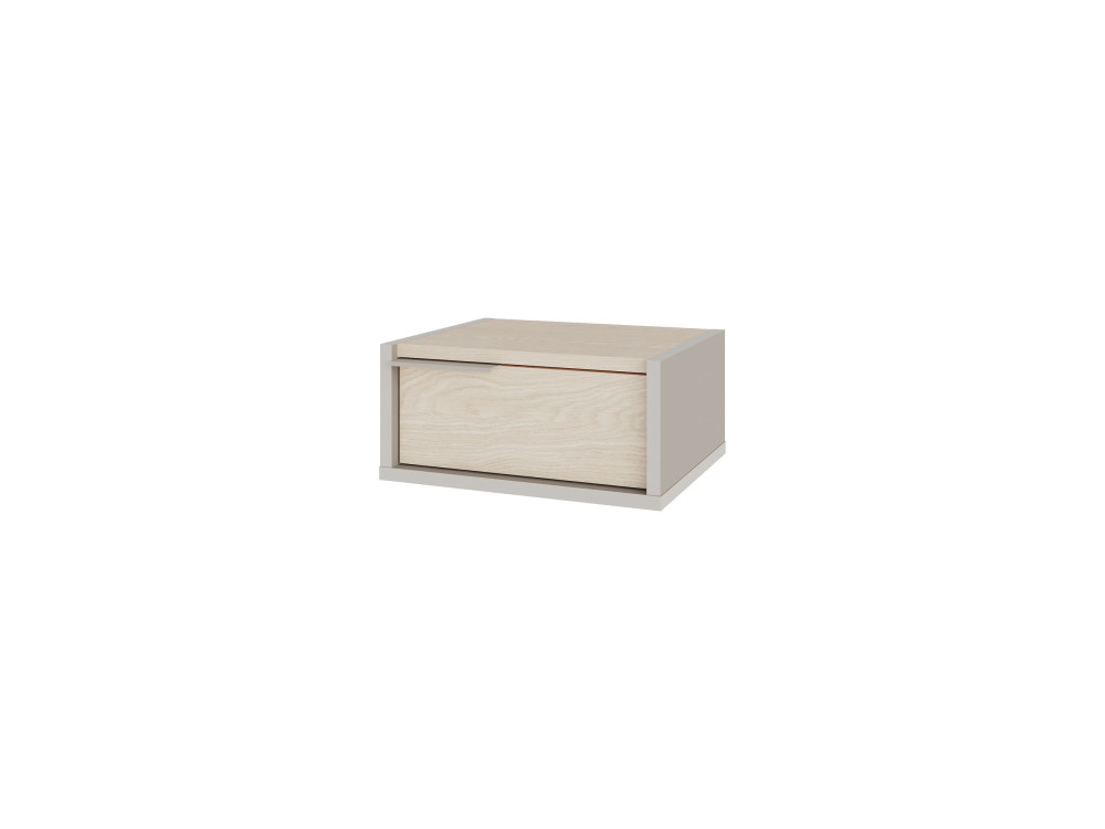 Table de chevet murale en bois "Eco" - 40 x 30 x 19 cm - Grès