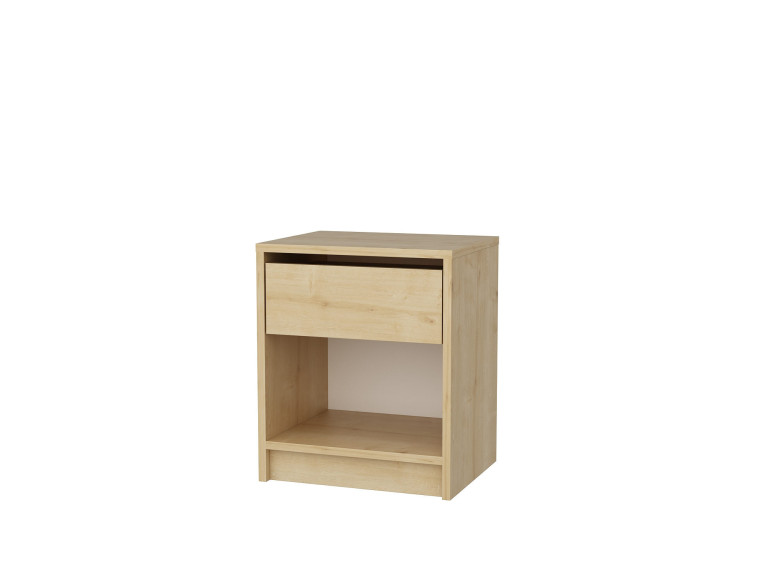 Table de chevet en bois "Sheridan" - 45 x 40 x 53 cm - Beige