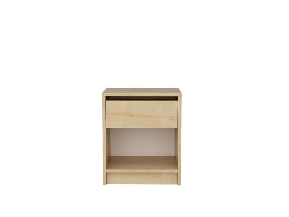Table de chevet en bois "Sheridan" - 45 x 40 x 53 cm - Beige