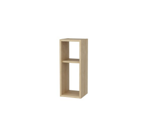Table de chevet en bois "Sault" - 23 x 22 x 60 cm - Beige