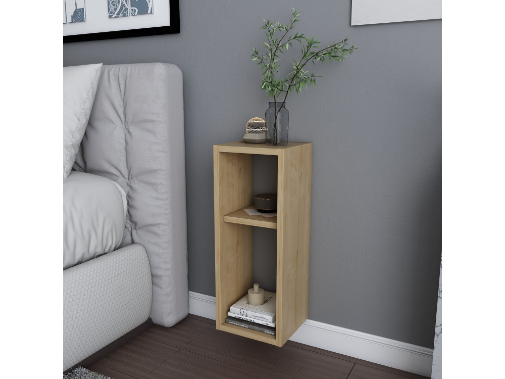Table de chevet en bois "Sault" - 23 x 22 x 60 cm - Beige