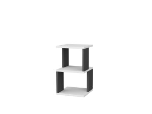 Table de chevet en bois "Carter" - 30 x 30 x 49 cm - Blanc