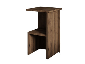 Table de chevet en bois "Roisin" - 30 x 30 x 50 cm - Marron