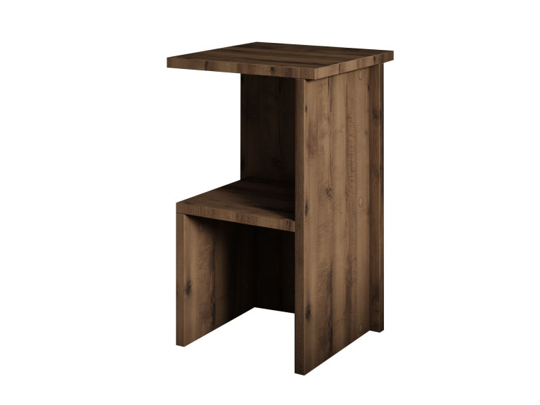 Table de chevet en bois "Roisin" - 30 x 30 x 50 cm - Marron