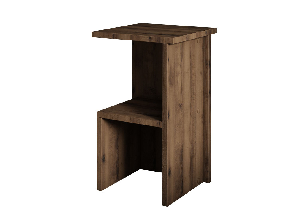 Table de chevet en bois "Roisin" - 30 x 30 x 50 cm - Marron