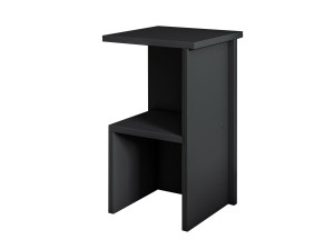 Table de chevet en bois "Roisin" - 30 x 30 x 50 cm - Gris anthracite