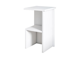 Table de chevet en bois "Roisin" - 30 x 30 x 50 cm - Blanc