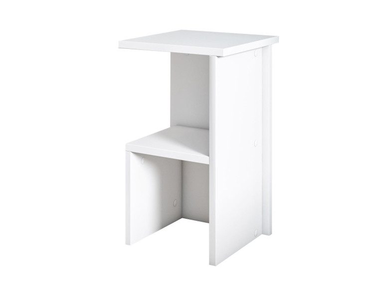 Table de chevet en bois "Roisin" - 30 x 30 x 50 cm - Blanc