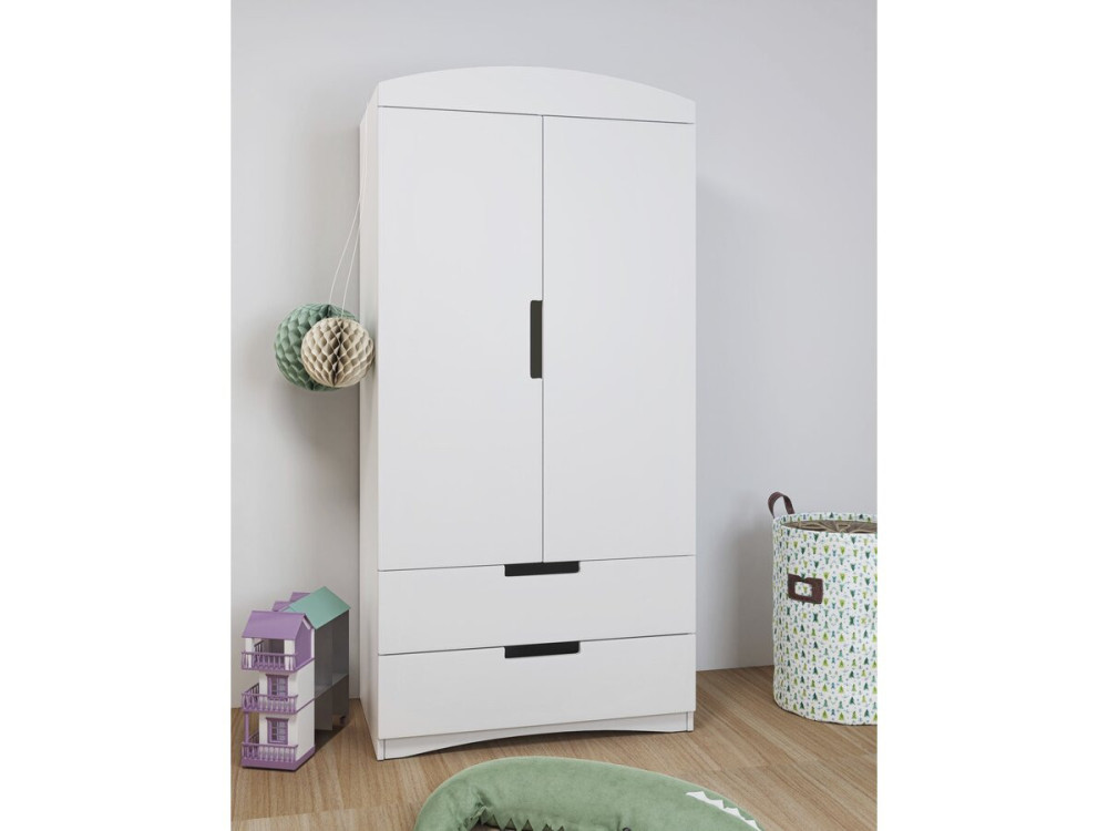 Armoire pour enfants "Classic" - 175,5 x 90 x 52 cm - Blanc