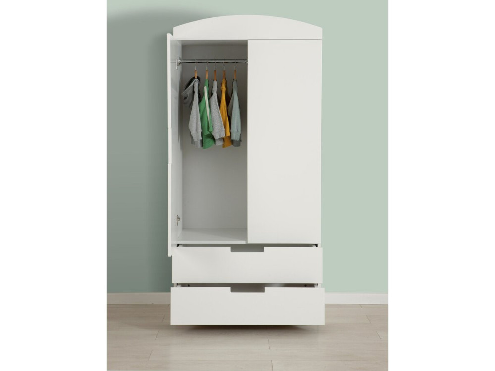 Armoire pour enfants "Classic" - 175,5 x 90 x 52 cm - Blanc