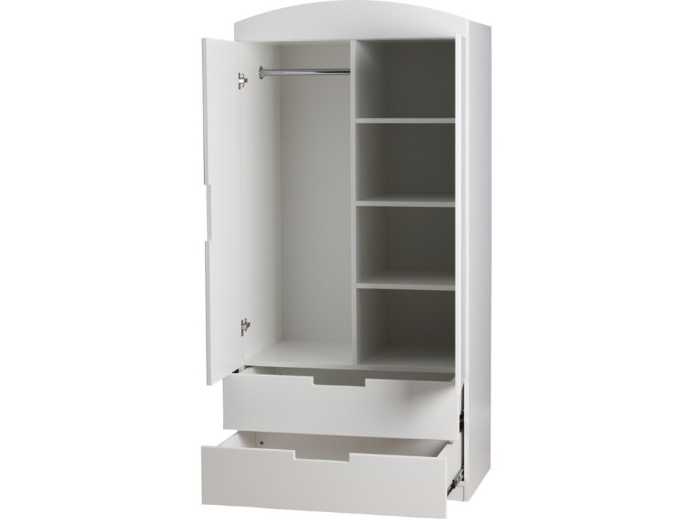 Armoire pour enfants "Classic" - 175,5 x 90 x 52 cm - Blanc