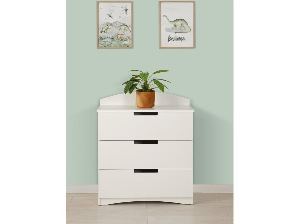 Commode pour enfants "Classic" - 80,5 x 80 x 41 cm - Blanc
