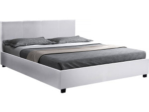 Lit double avec coffre "Carla" - 160 x 200 cm - Blanc