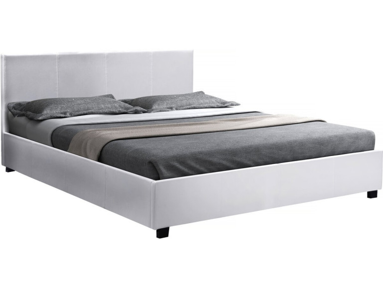 Lit double avec coffre "Carla" - 160 x 200 cm - Blanc