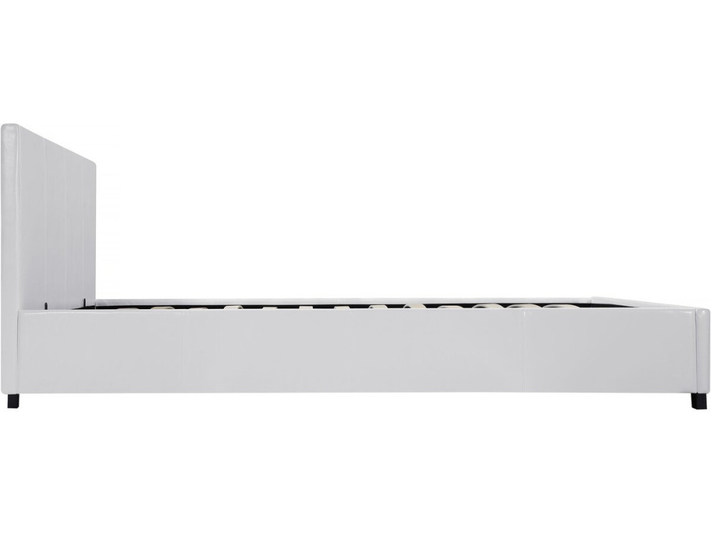 Lit double avec coffre "Carla" - 160 x 200 cm - Blanc