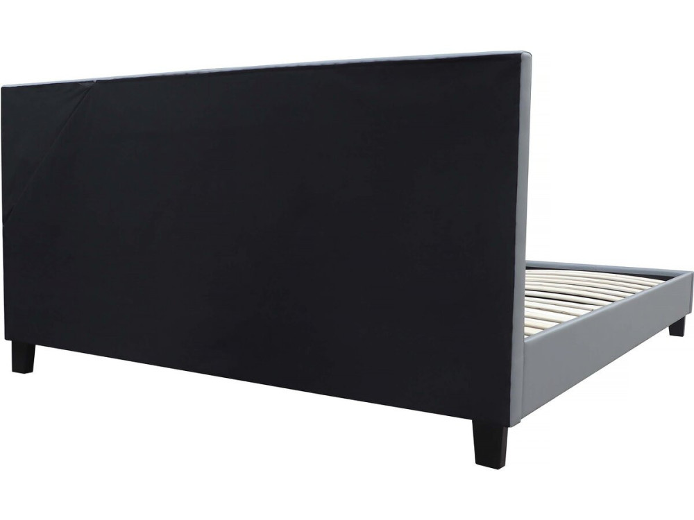 Lit  avec LED "Maria" - 160 x 200 cm - Gris