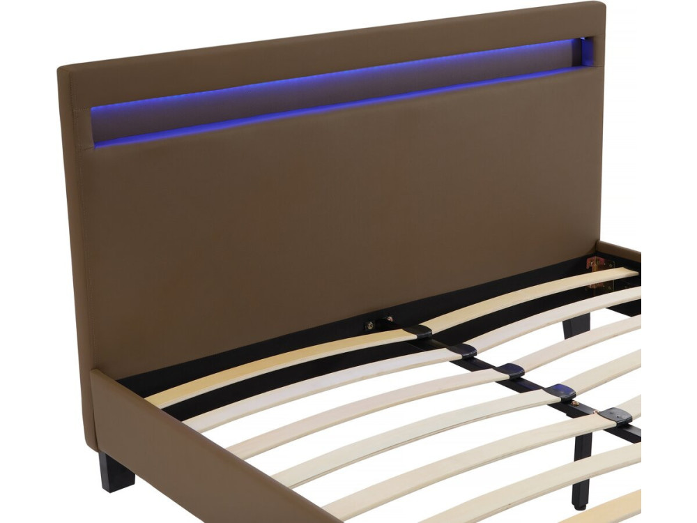 Lit LED "Maria" - 140 x 190 cm - Taupe